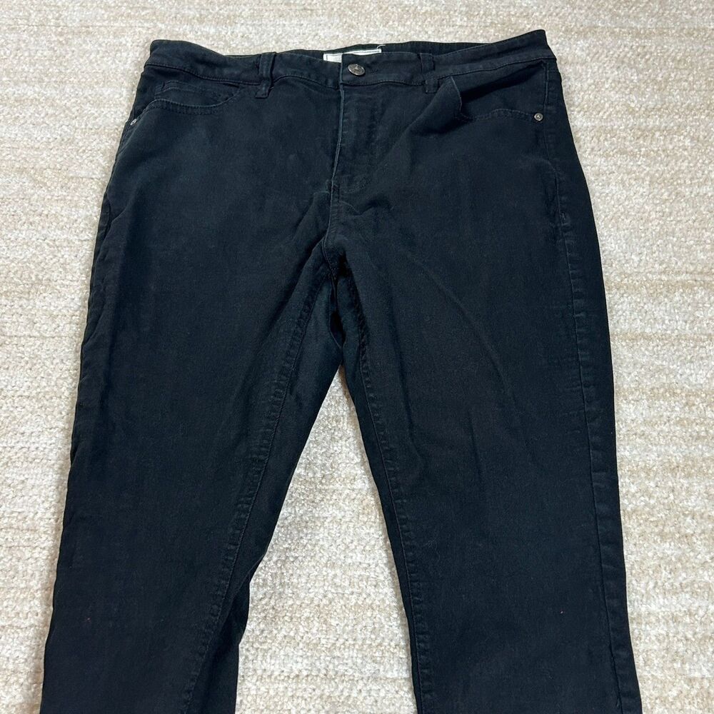 FatFace Jeans Womens 10 Skye‎ Skinny Black Stretch Ankle Slim Midrise Cotton Bl